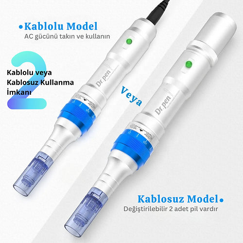 Dr.Pen A6 Şarjlı Dermapen Yedek Bataryalı Dermapen Cihazı Mikro İğneleme Cihazı