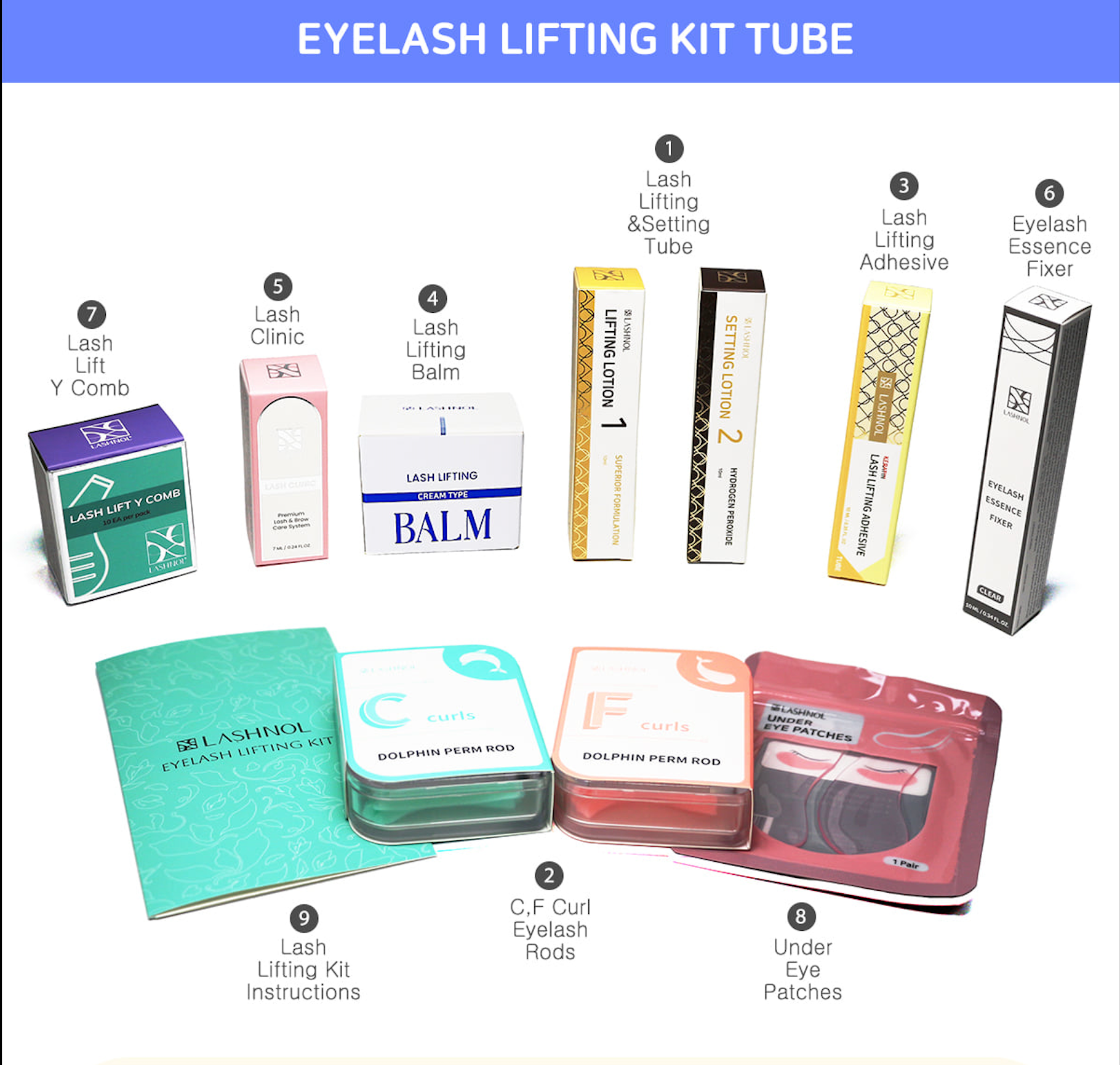 LASHNOL Kirpik Lifting Seti Eyelash Lifting Kit
