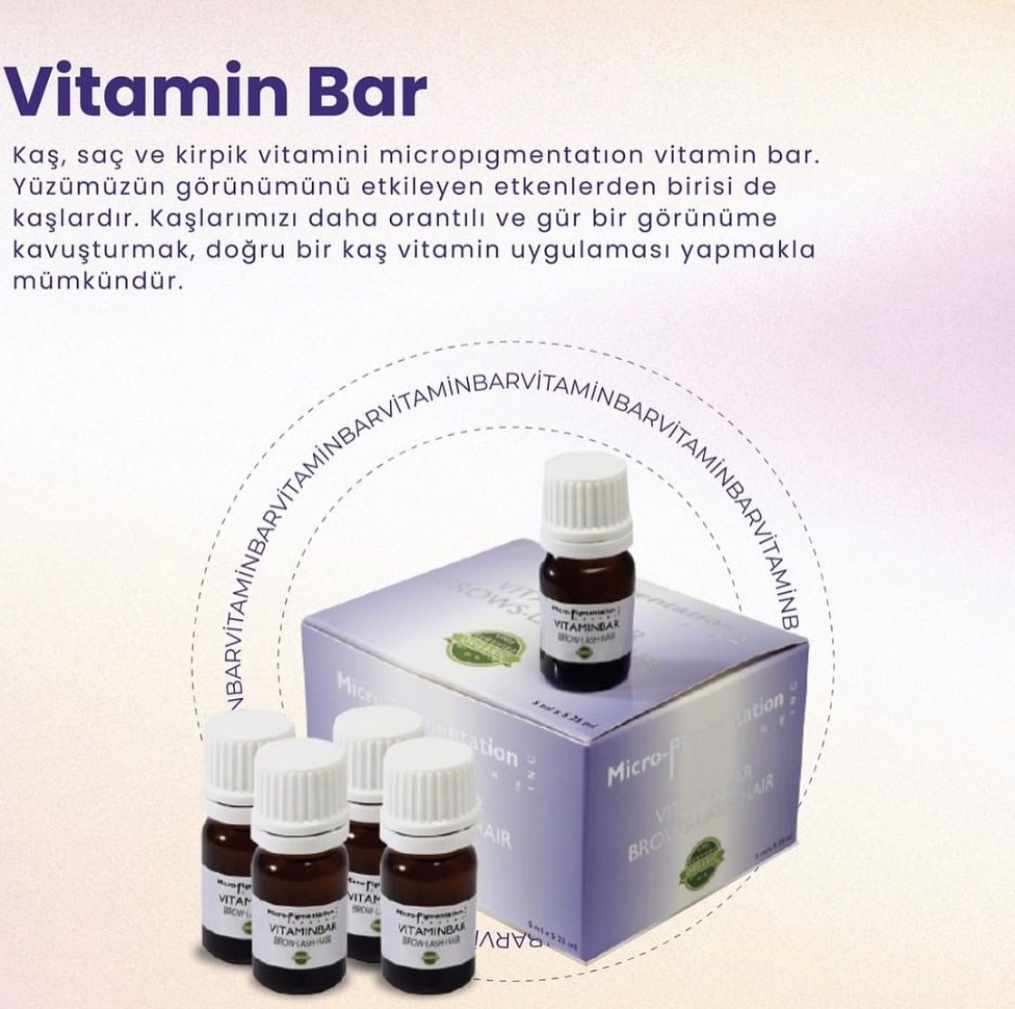 Micropigmentation Vitamin Kaş-Saç-Kirpik (5 Tüp)