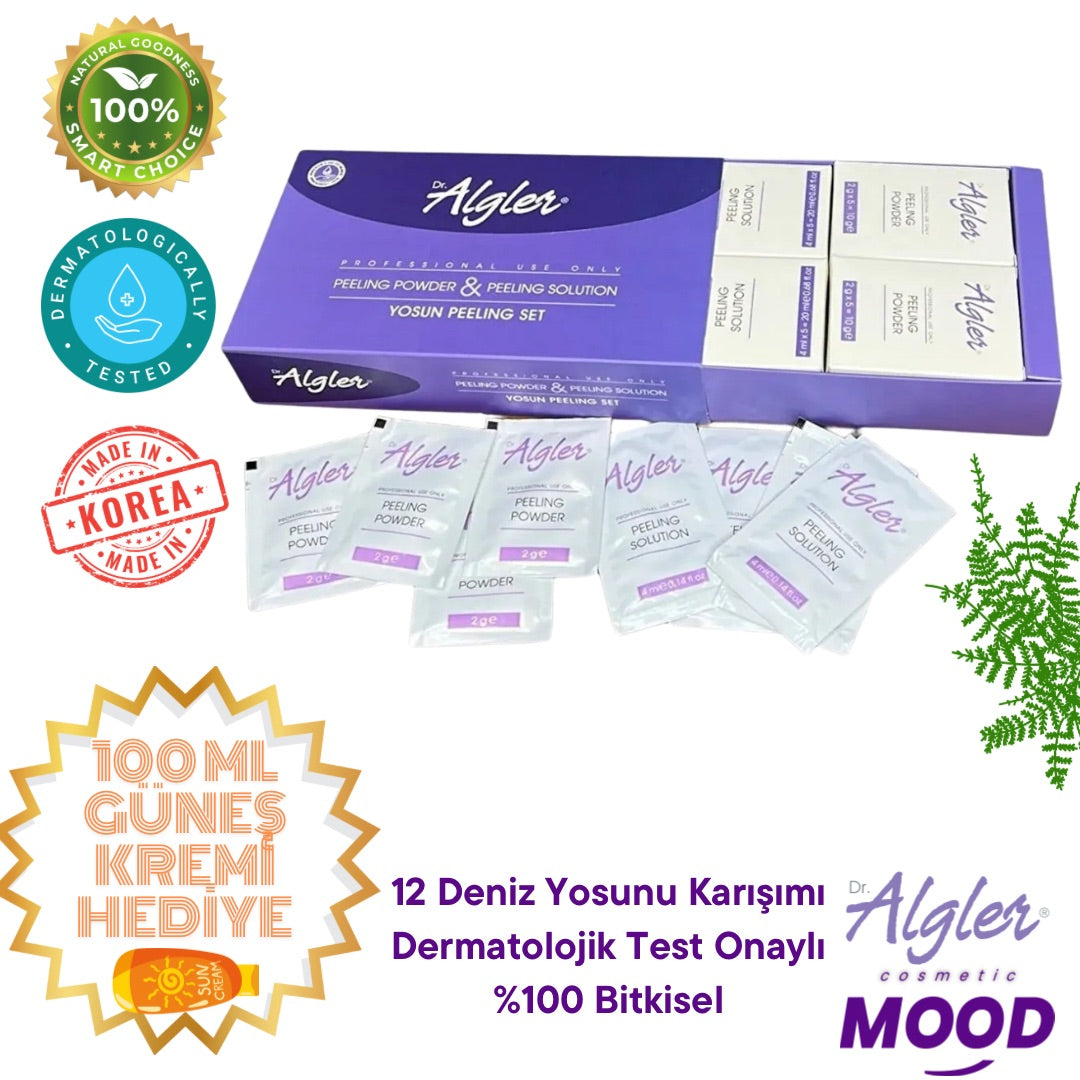 DR.ALGLER Yosun Peeling Salon Kullanım Seti 30 Kullanımlık