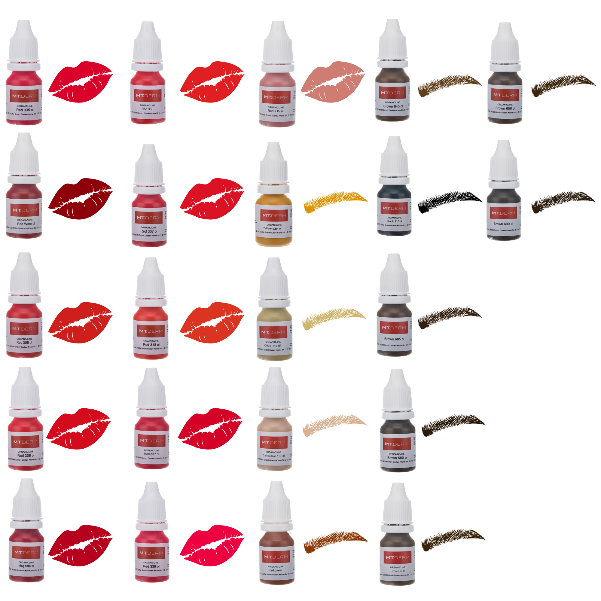 MT Derm Kalıcı Makyaj Boyası/Brown 645