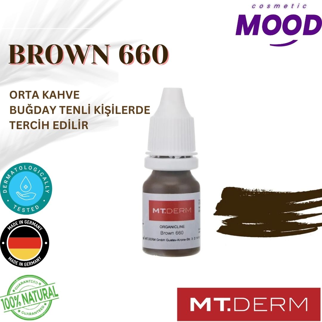 MT Derm Kalıcı Makyaj Boyası/brown 660